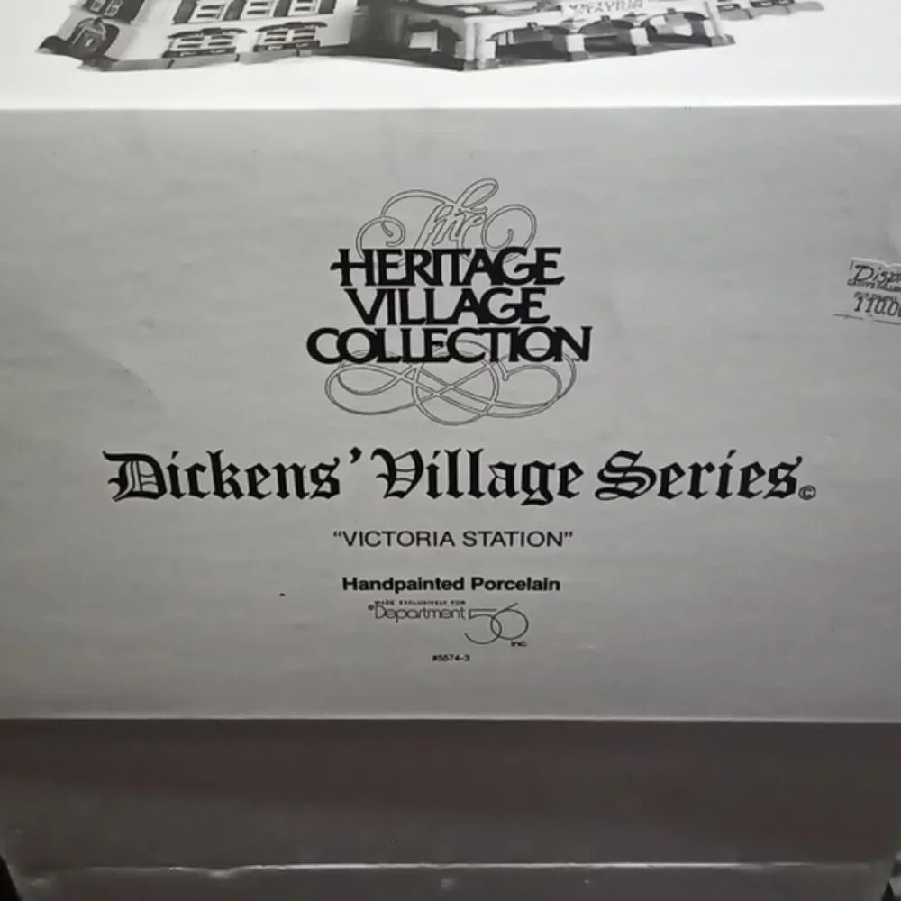 Vintage Dept 56 Victoria Station Dickens Christmas Village #5574-3 Herit…